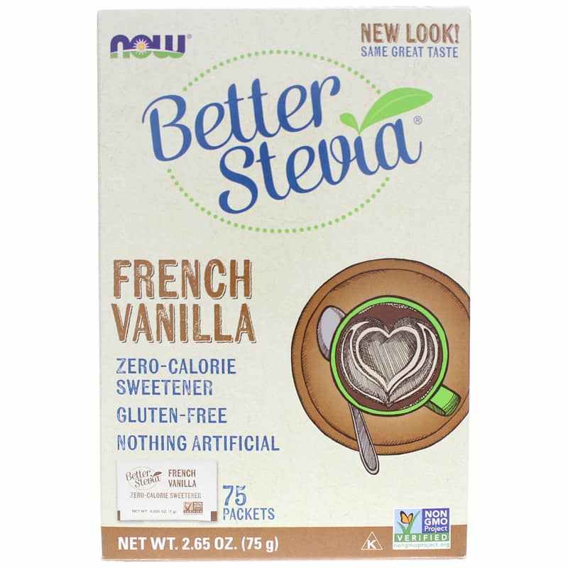 Better Stevia Sweetener Packets, NOW Foods